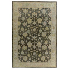 Tappeto Persian Rose Collection's Over Size Circa 1990 - Lana Marrone Verde - 89318