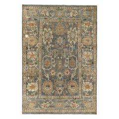Persische Sultanabad Bereich Teppiche CIRCA 1990 - Wolle Grau Elfenbein Gelb Design - 89331