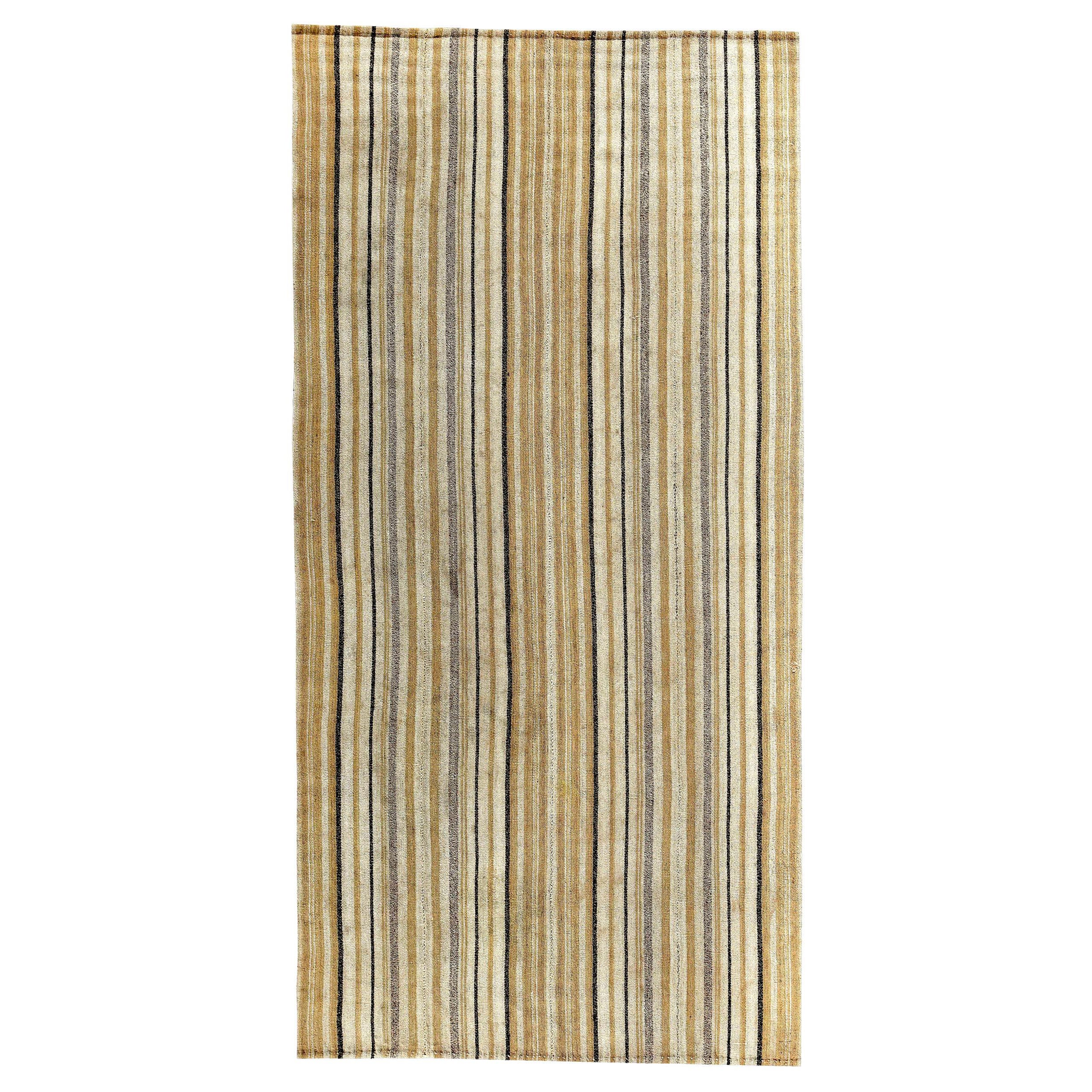 Rug & Kilim persiano del 1910 - Lana marrone avorio giallo - 89336