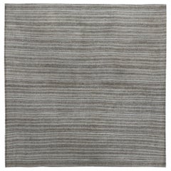 Tappeti persiani Kilim quadrati del 1910 - Lana Marrone Avorio Taupe - 89349