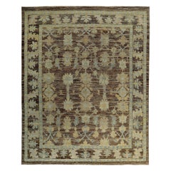 Tappeti Persian Rose Collection'S Circa 1990 - Lana Marrone Disegno Giallo - 89353