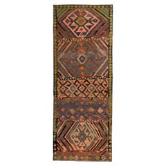 Rug & Kilim persiano del 1910 - Lana blu verde rosa - 89342