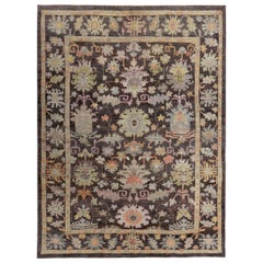 Tappeti Persian Rose Collection'S Circa 1990 - Lana Marrone Avorio Design - 89379