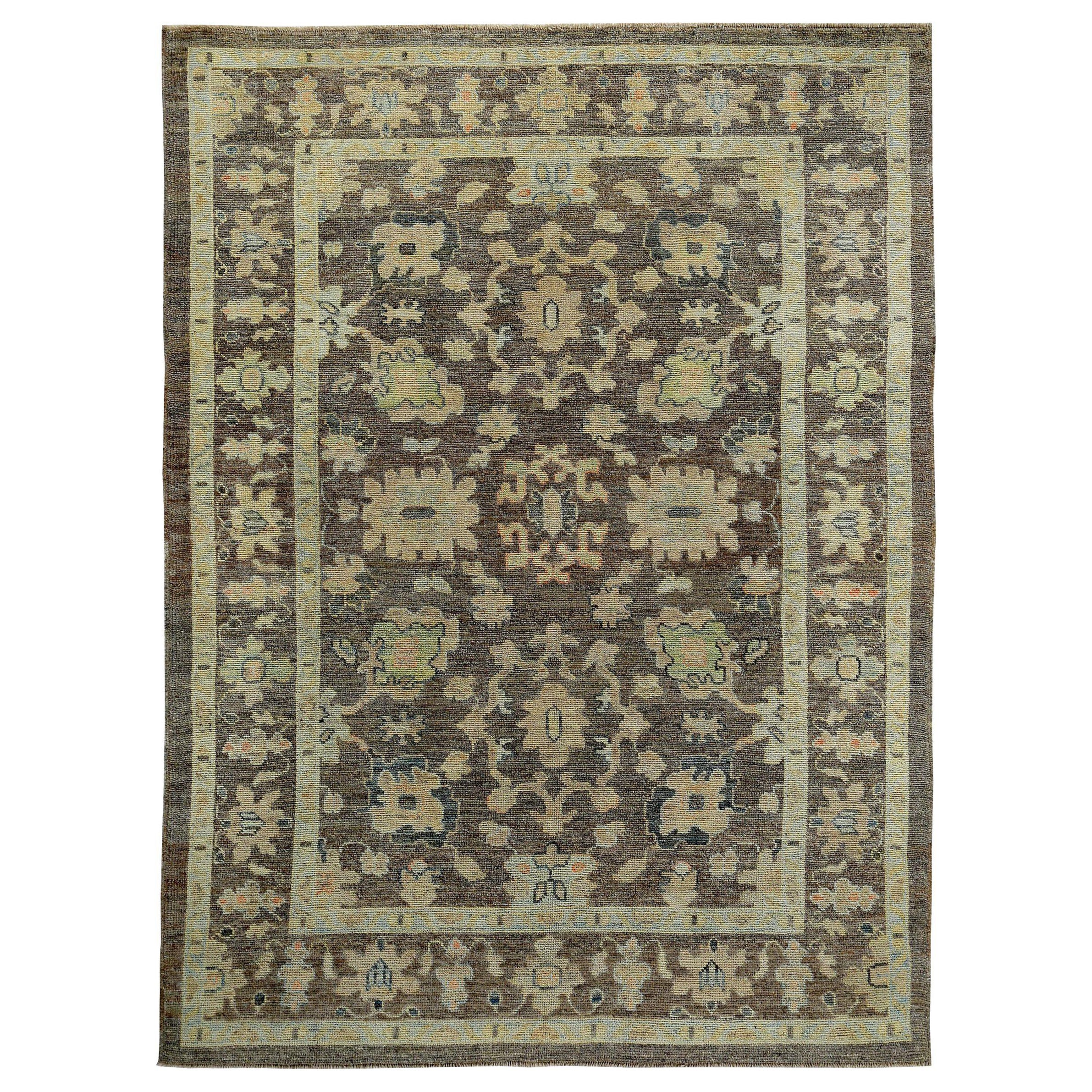 Tappeti Persian Rose Collection'S Circa 1990 - Lana Marrone Avorio Design - 89367