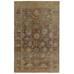 Tappeto Persian Rose Collection's Over Size Circa 1990 - Lana Marrone Verde - 89380