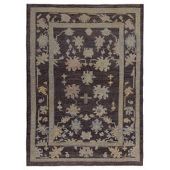 Tappeti Persian Rose Collection'S Circa 1990 - Lana Marrone Avorio Design - 89383