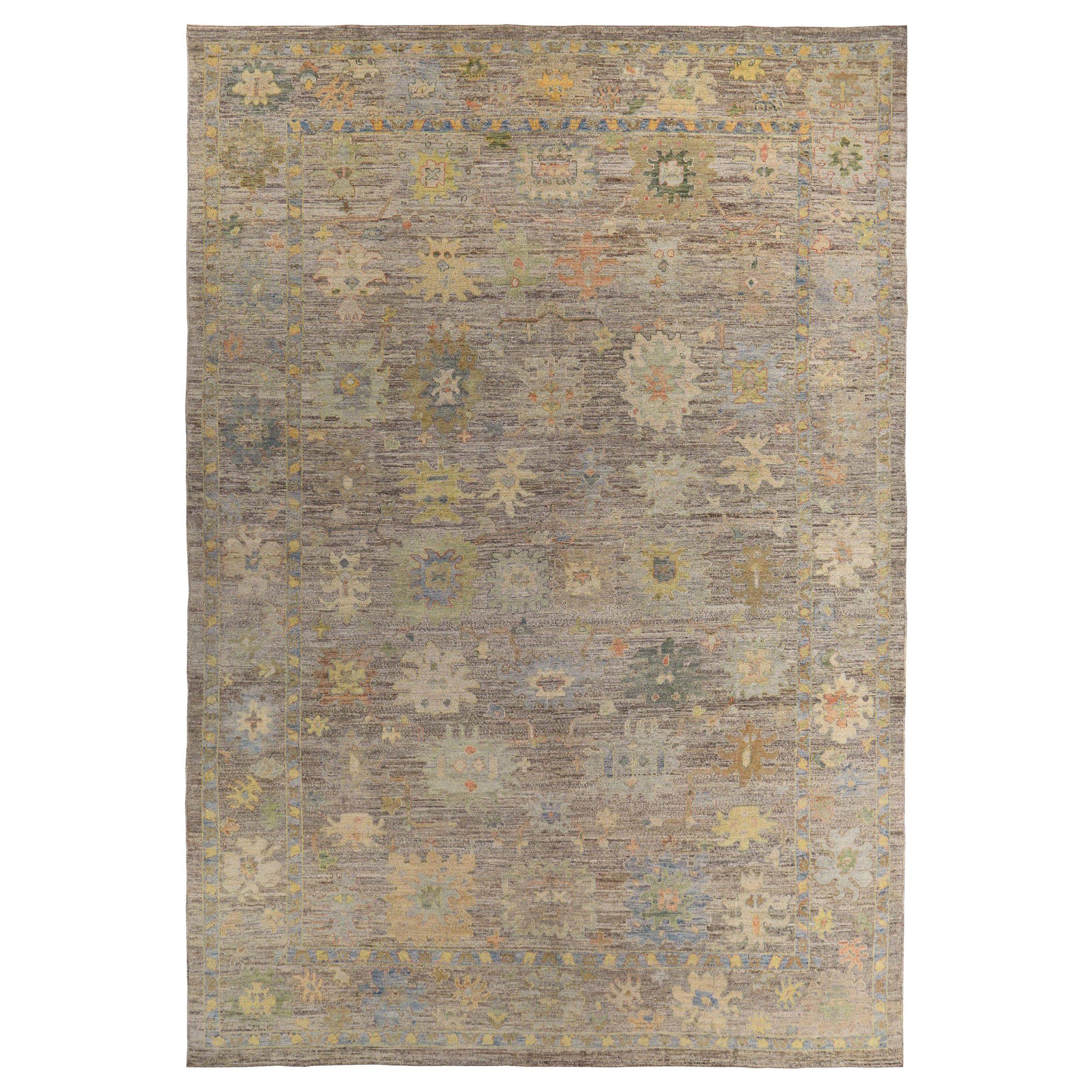Tappeto Persian Rose Collection's Over Size Circa 1990 - Lana Marrone Verde - 89373