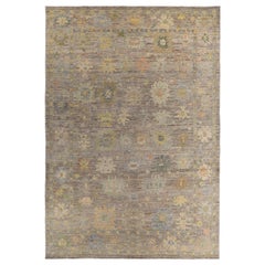 Tappeto Persian Rose Collection's Over Size Circa 1990 - Lana Marrone Verde - 89373