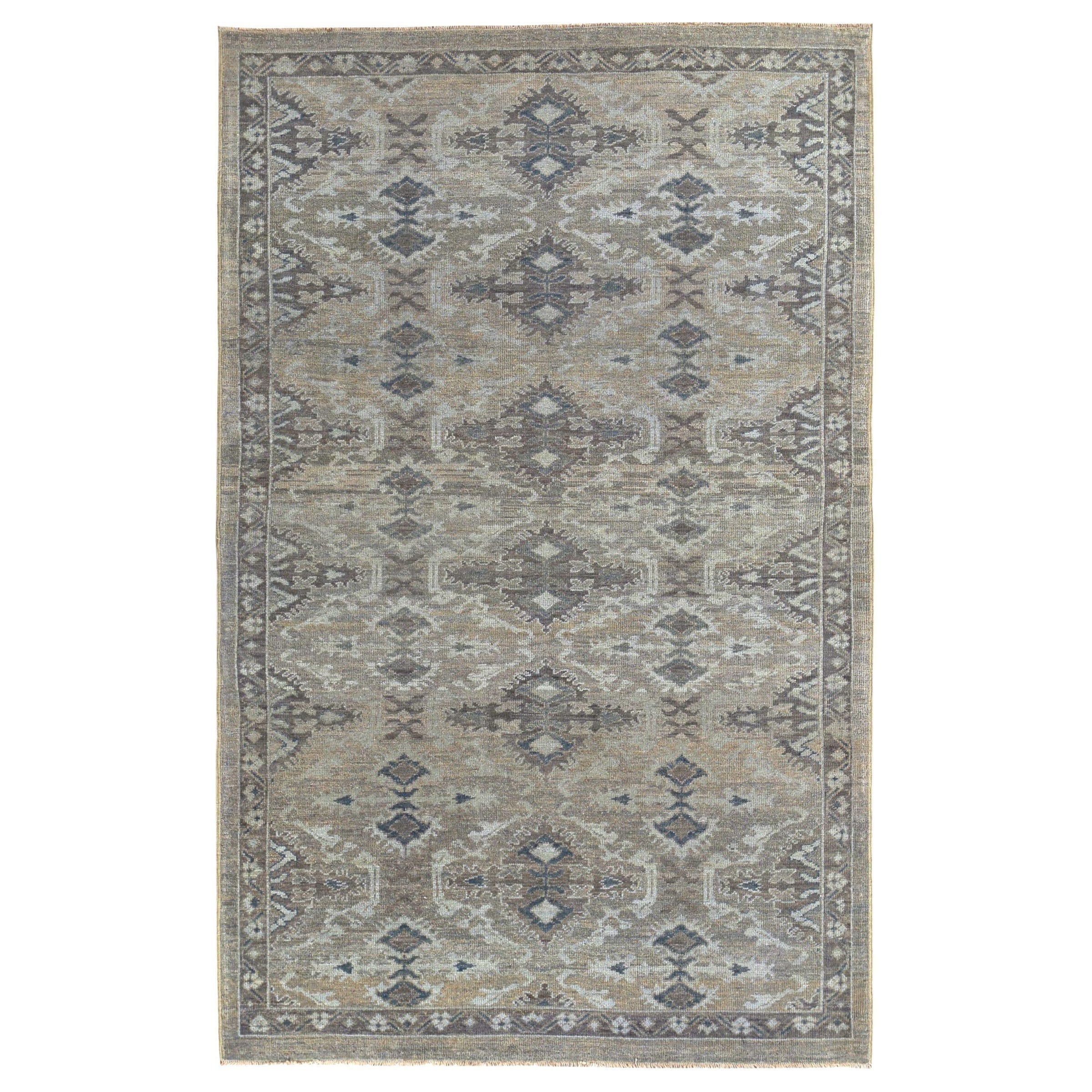 Persische Sultanabad Teppiche Circa 1990 - Wolle Braun Elfenbein Design - 89374