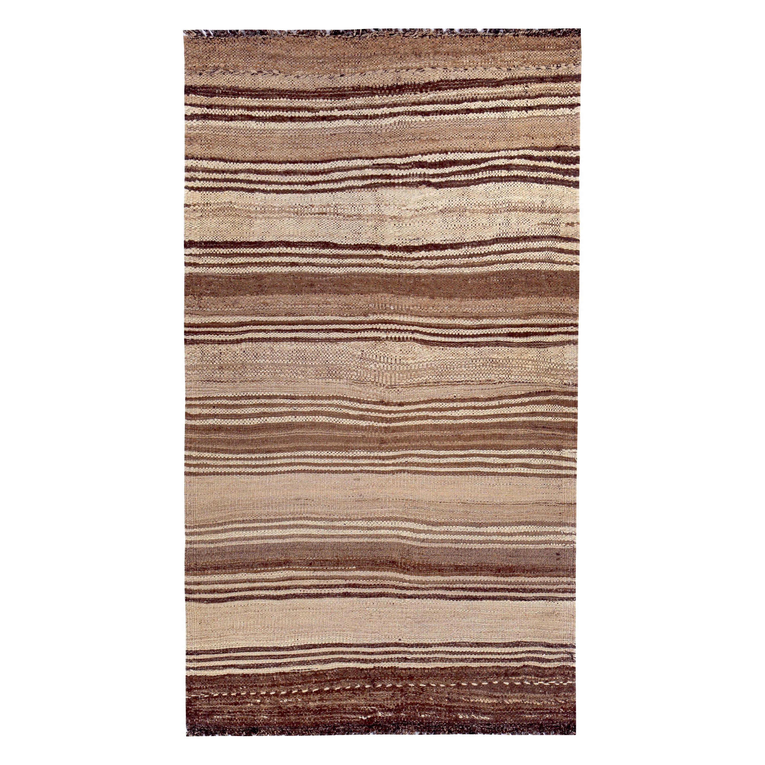 Rug & Kilim persiano del 1910 - Lana marrone avorio - 89389