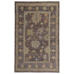 Tappeti Persian Rose Collection'S Circa 1990 - Lana Marrone Avorio Design - 89397