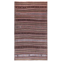 Rug & Kilim persiano del 1910 - Lana marrone grigio rosa - 89425