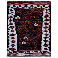 Rug & Kilim persiano del 1910 - Lana marrone avorio arancione - 89431