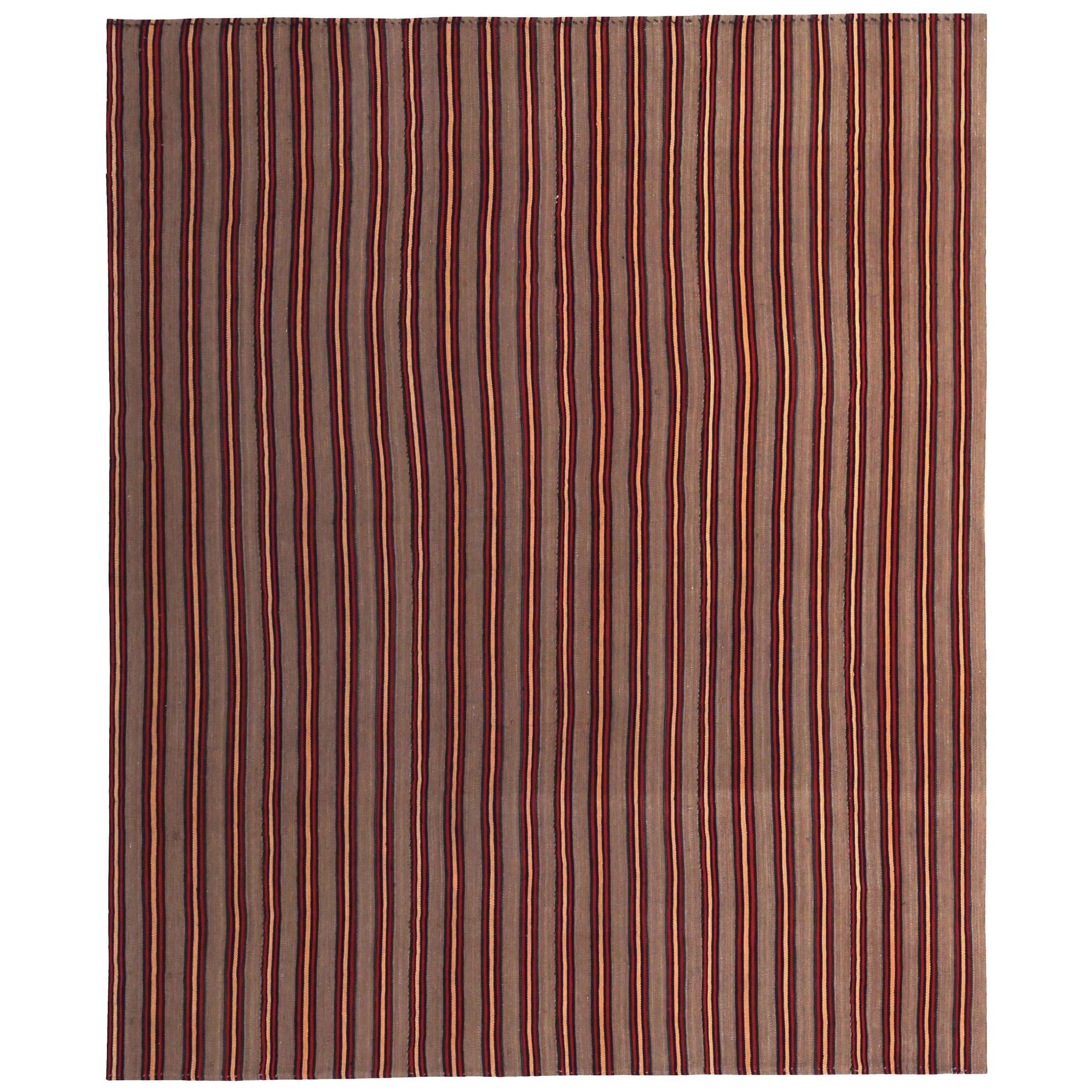 Rug & Kilim persiano del 1910 - Lana rosa rosso giallo - 89478