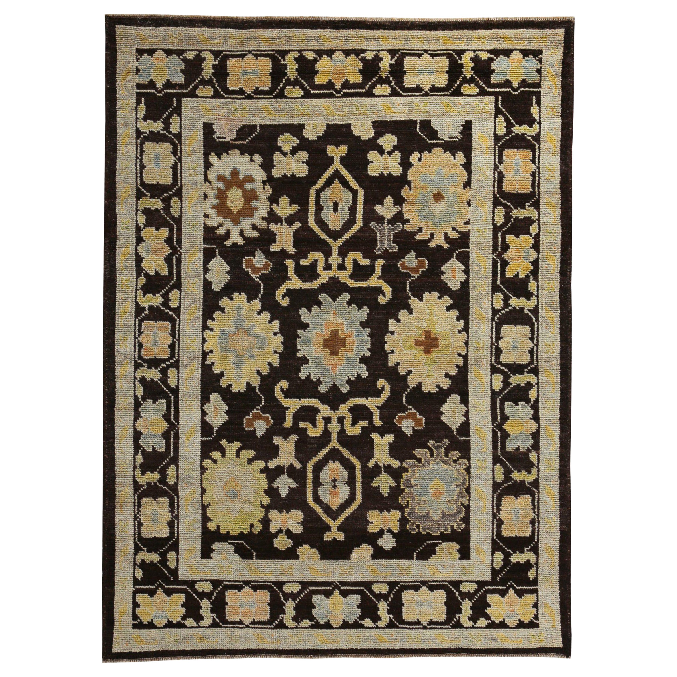 Tappeto Persian Rose Collection'S Piccolo Circa 1990 - Lana Marrone Avorio Giallo - 89531