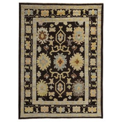 Tappeto Persian Rose Collection'S Piccolo Circa 1990 - Lana Marrone Avorio Giallo - 89531