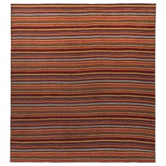Persische Kilim Quadratische Teppiche - Wolle Orange Rot Gelb - 89523