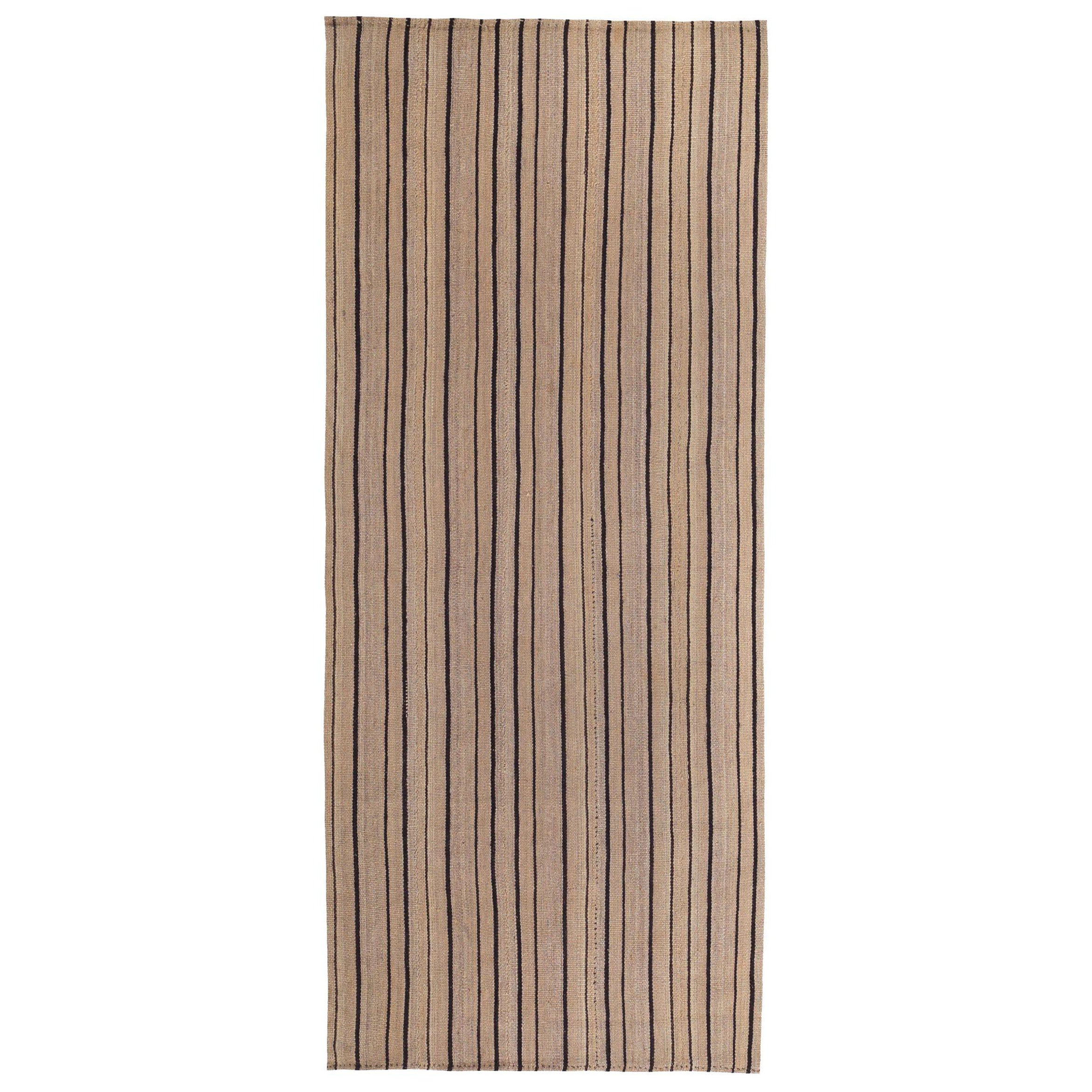 Persischer Kilim Small Rug CIRCA 1910 - Wolle Brown Taupe Design - 89525