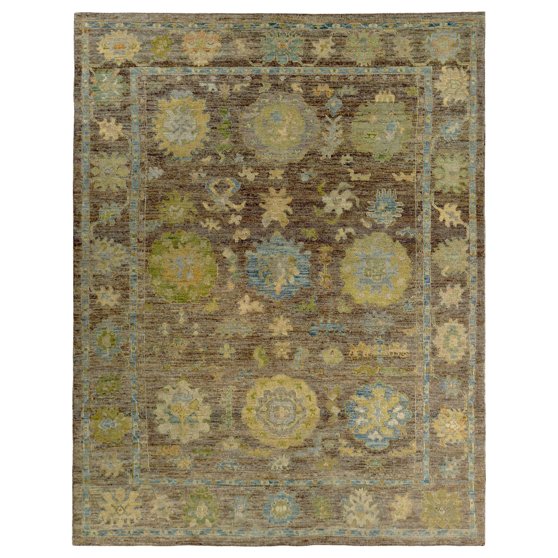 Tappeti Persian Rose Collection'S Circa 1990 - Lana Marrone Verde Giallo - 89548