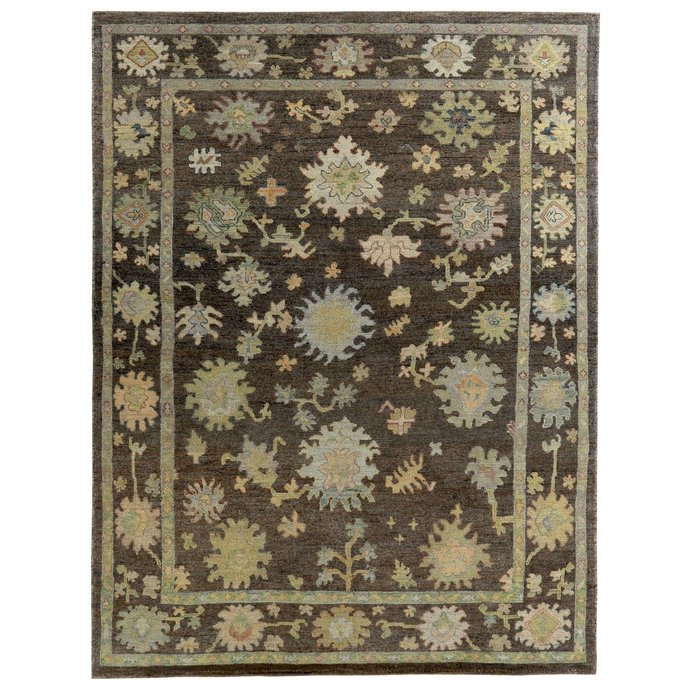Tappeti Persian Rose Collection'S Circa 1990 - Lana Marrone Verde Design - 89570