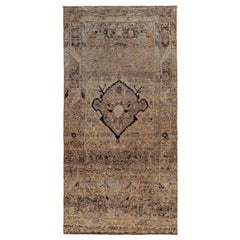 Tapis persan Bijar Small - Laine Brown Ivory Design - 89622