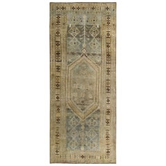 Persischer Bijar Small Teppich - Wolle Braun Elfenbein Gelb Design - 89636