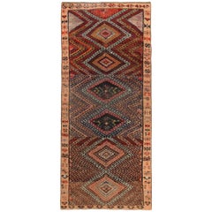 Persische Aserbaidschan Small Rug - Wolle Brown Rot Gelb Design - 89648