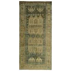 Tapis persan Bijar Small - Laine Brown Ivory Design - 89638
