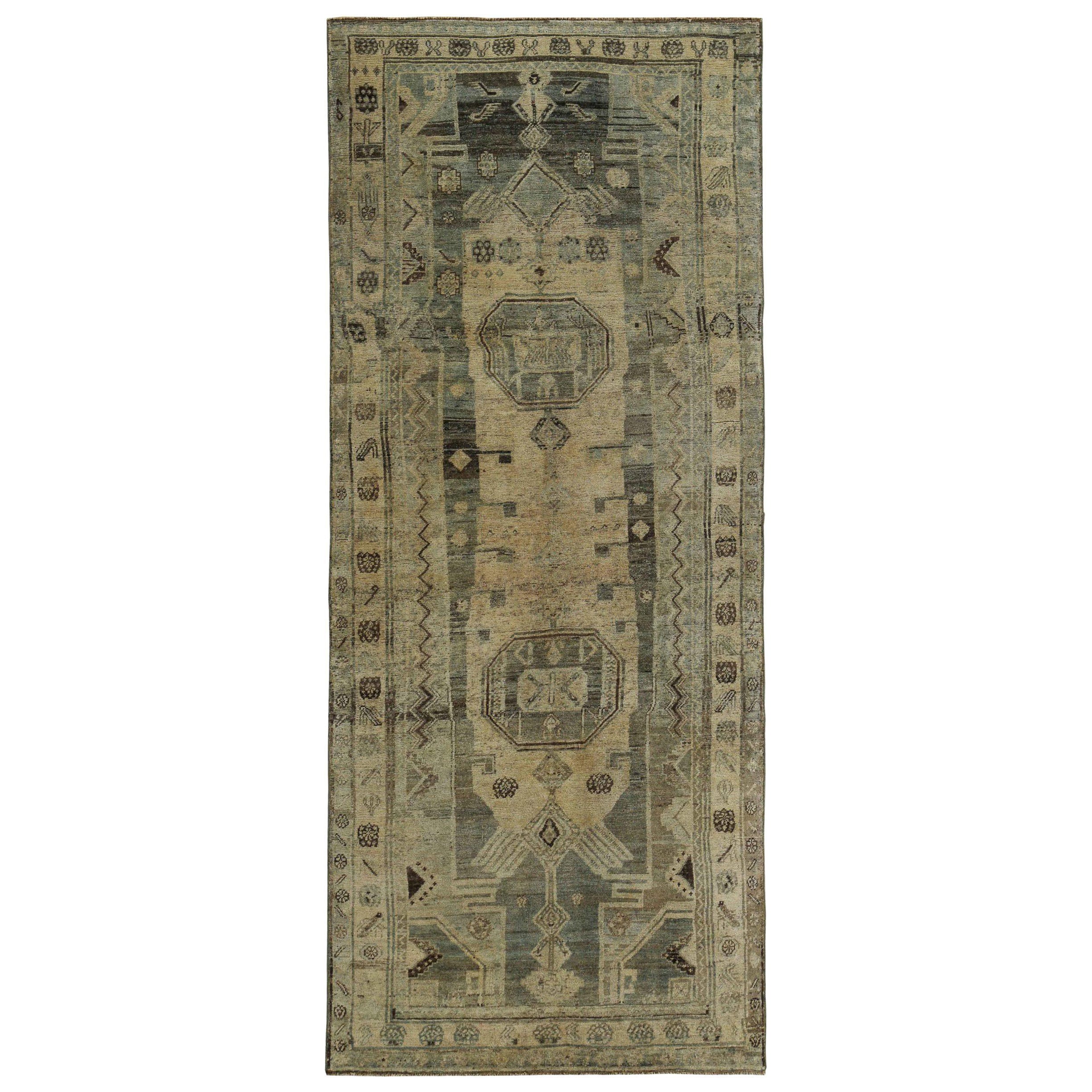Tappeto persiano Bijar Small - Lana Marrone Avorio Taupe Design - 89639