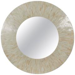 Large Tessellated Bone Mirror