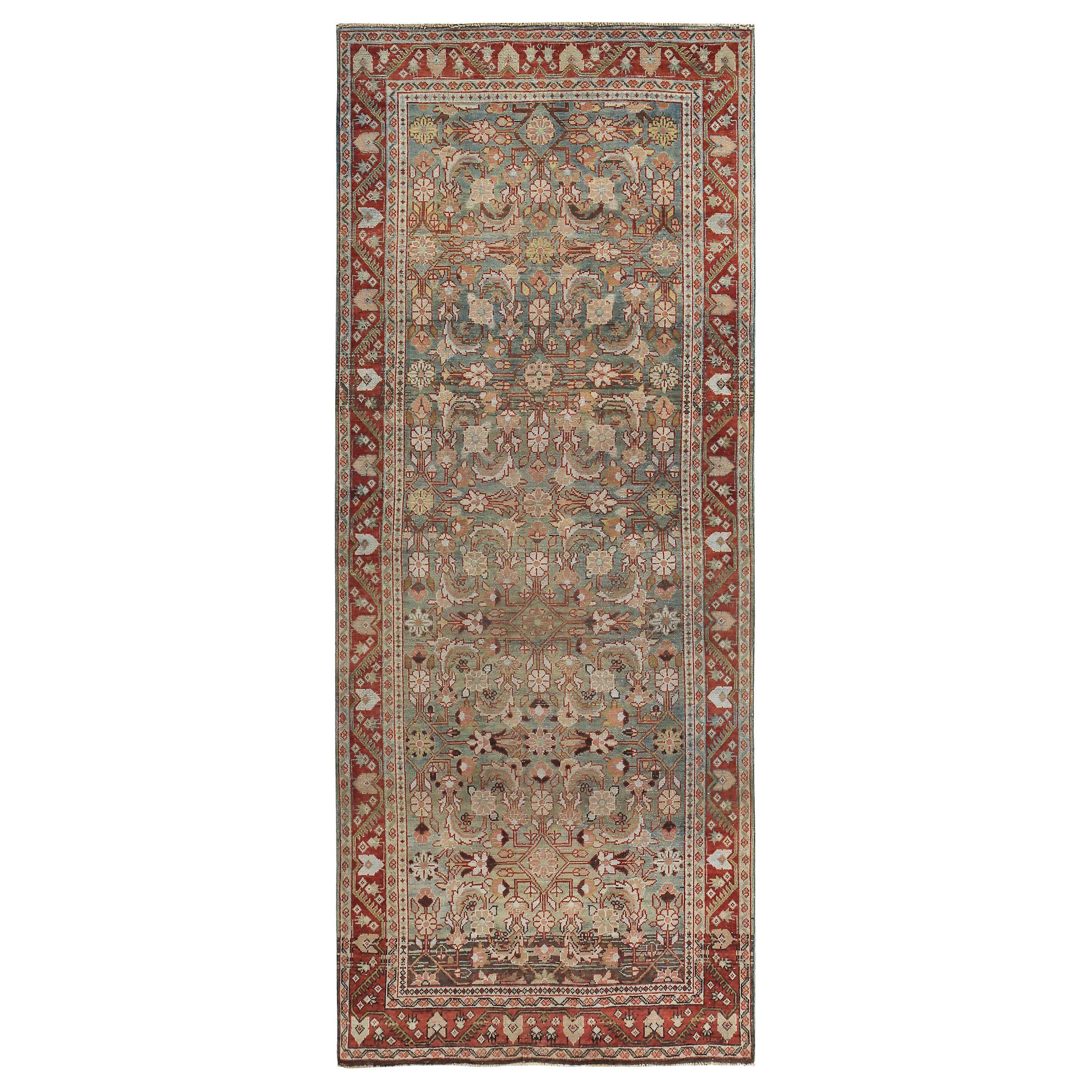 Persischer Sultanabad-Teppich Circa 1910 - Wolle Blau Elfenbein Rot Design - 89645