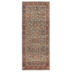 Persischer Sultanabad-Teppich Circa 1910 - Wolle Blau Elfenbein Rot Design - 89645