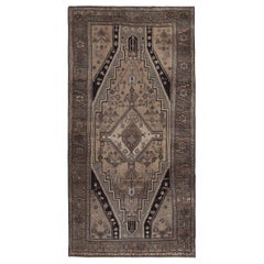 Tappeto persiano Bijar Small - Lana Nero Marrone Avorio Design - 89675