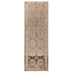 Alfombra Persa Bijar - Lana Marrón Diseño Marfil - 89687