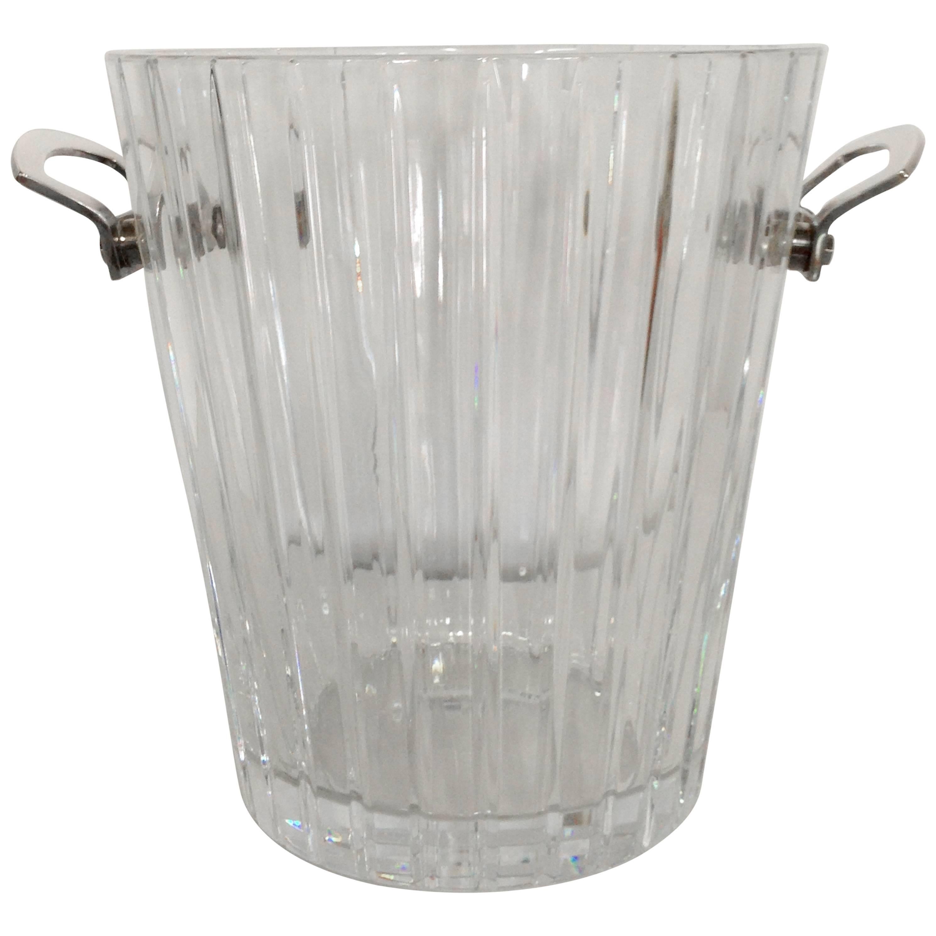 1980s Baccarat Crystal Champagne Bucket