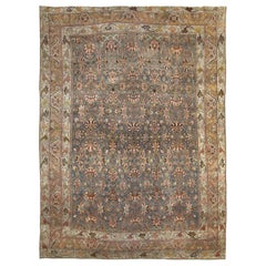 Persian Bijar Area Rugs  - Wool Blue Ivory Pink Design - 89711