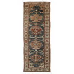 Persische Malayer-Teppiche Circa 1880 - Wolle Grau Elfenbein Rot Design - 89718