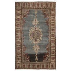 Persische Malayer-Teppiche - Wolle Blau Elfenbein Rot Design - 89723