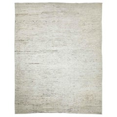 Marokkanische Afghanistan-Teppiche Circa 1990 - Wolle Elfenbein Design - 89847
