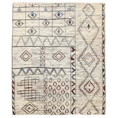 Afghanistan Marokkanische Teppiche Circa 1990 - Wolle Braun Elfenbein Design - 89821