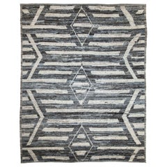 Afghanistan Marokkanische Teppiche Circa 1990 - Wolle Braun Elfenbein Design - 89833