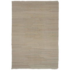 Afghanistan-Kelim-Teppiche Circa 1990 - Wolle Elfenbein Design - 90017