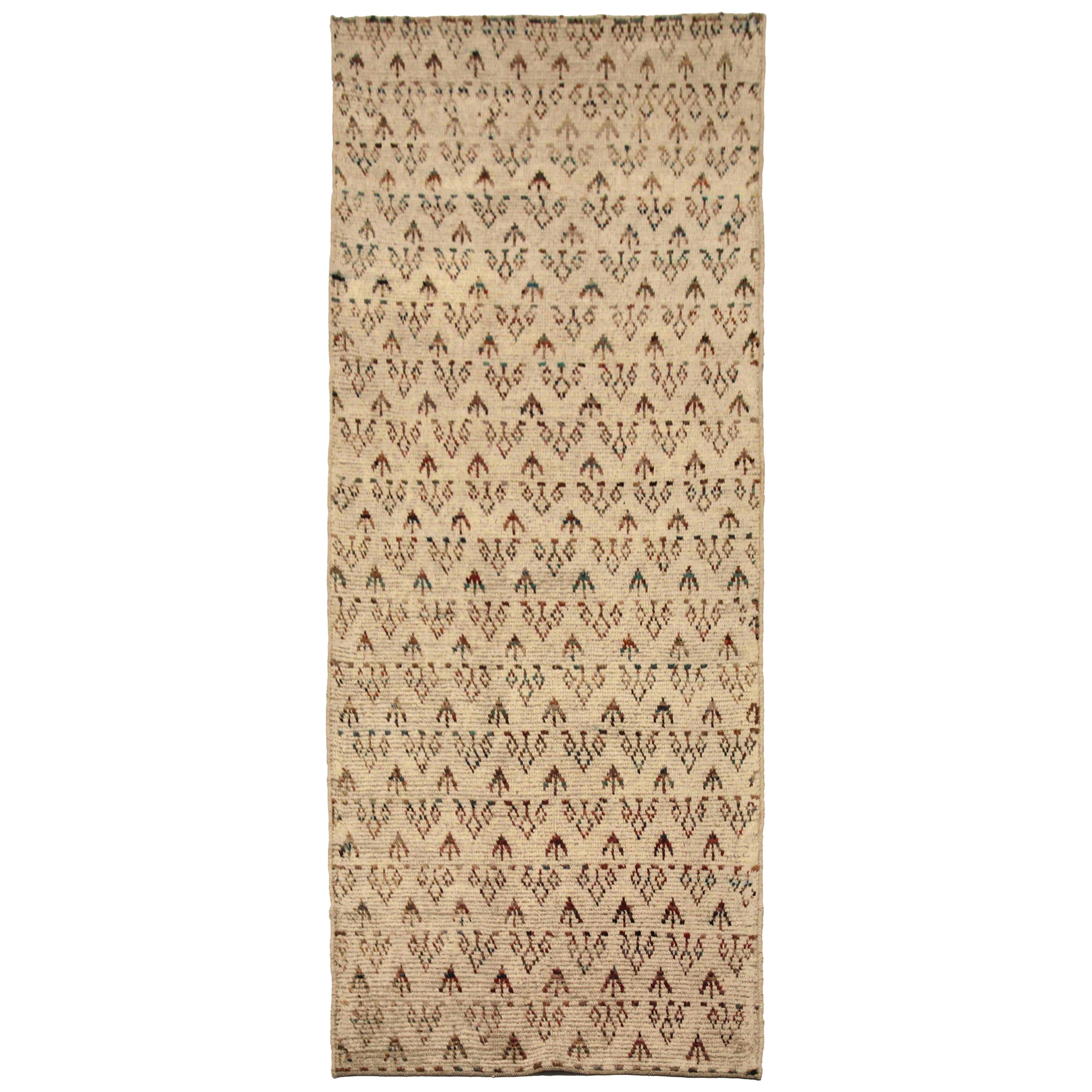 Tappeto marocchino dell'Afghanistan CIRCA 1990 - Lana, marrone, avorio - 90406