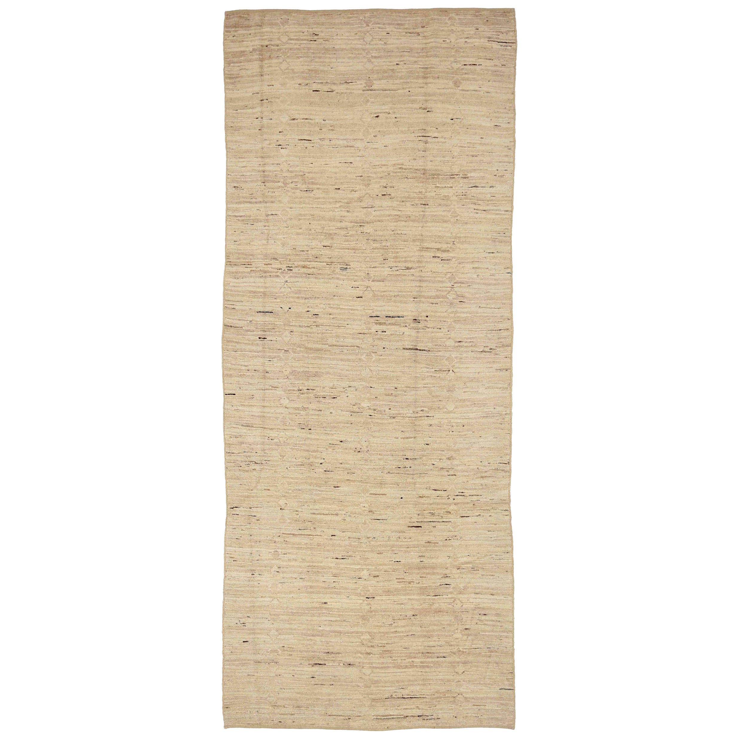 Afghanistan Moroccan Area Rugs Circa 1990 - Wool Ivory Design - 90408 For Sale