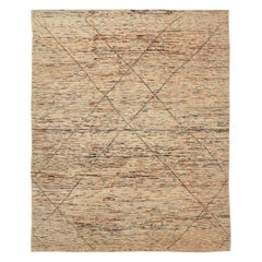 Afghanistan marokkanischen Bereich Teppiche CIRCA 1990 - Wolle Brown Elfenbein Rosa Design - 90440