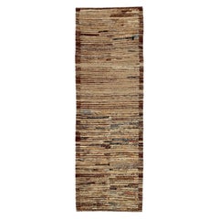 Afghanistan Marokkanischer Kleiner Teppich CIRCA 1990 - Wolle Braun Elfenbein Design - 90425