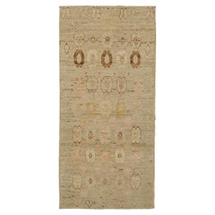 Afghanistan Marokkanischer Kleiner Teppich CIRCA 1990 - Wolle Braun Elfenbein Design - 90442