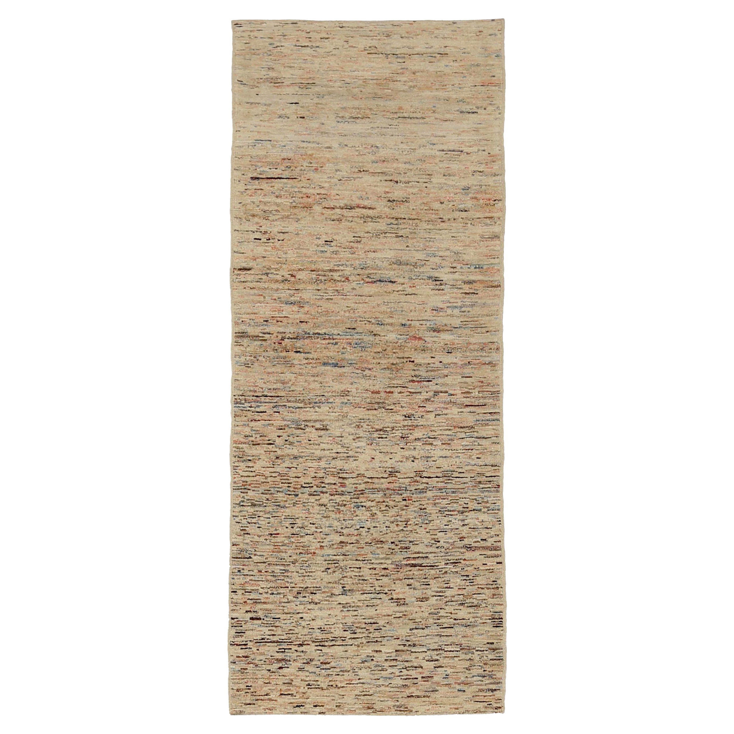 Afghanistan Moroccan Small Rug Circa 1990 - Wool Brown Ivory Red Design - 90522