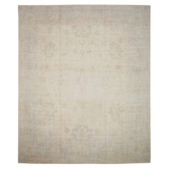 Afghanistan Oushak Over Size Teppich Circa 1990 - Wolle Elfenbein Design - 90583