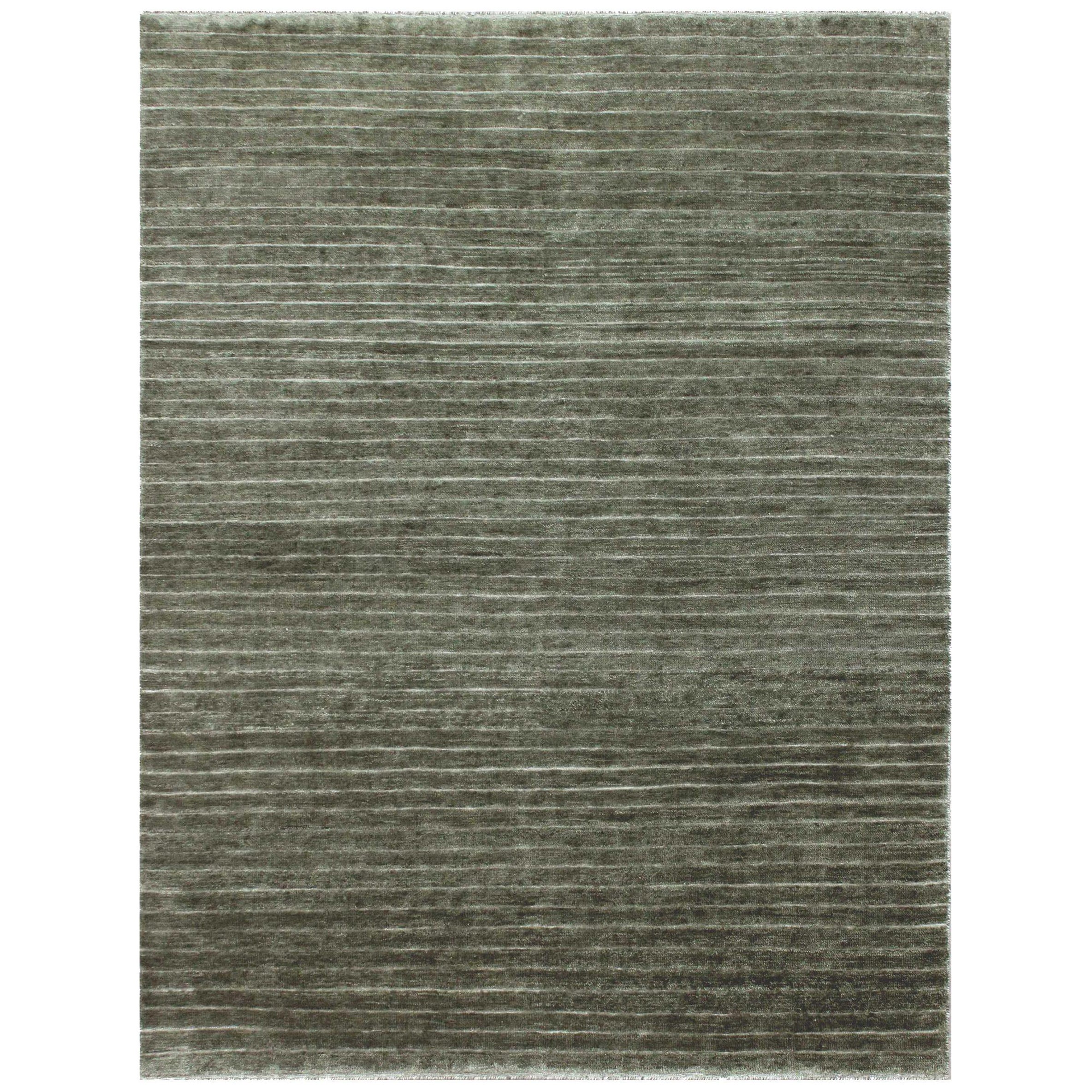 Alfombra India Seaweed Small Circa 1990 - Lana Marrón Ivory Taupe Design - 90606 en venta